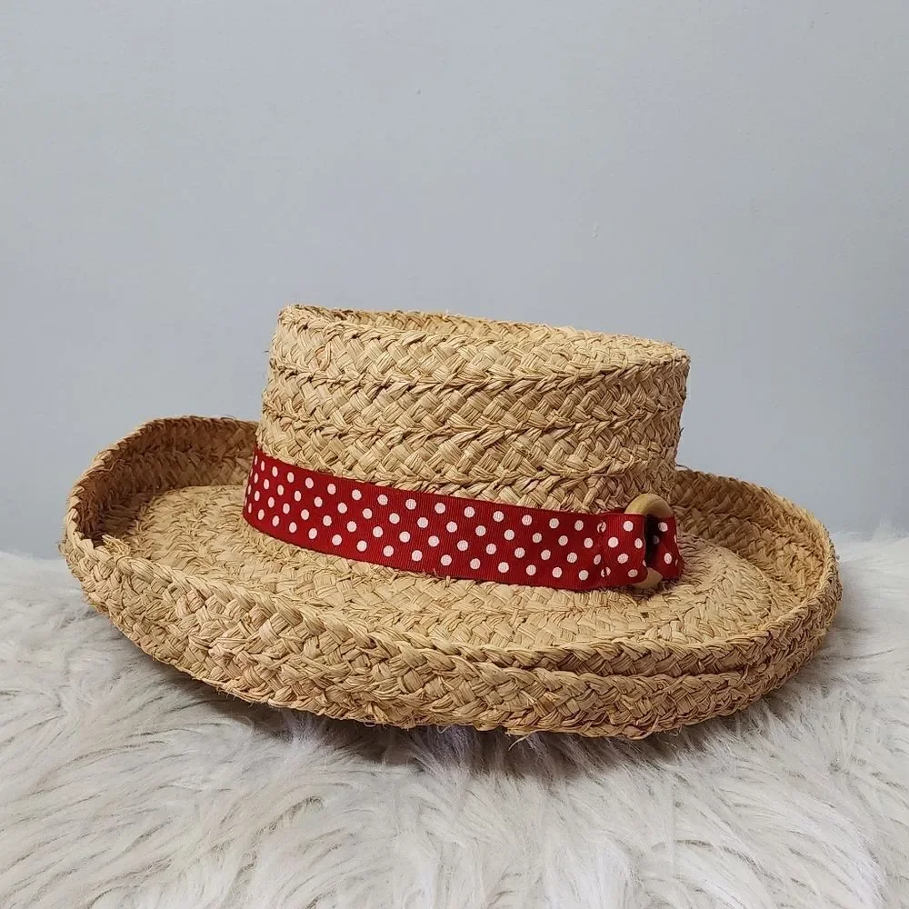 Nine West paper hat women's sun 🌞 vacation beach 🏖 one size